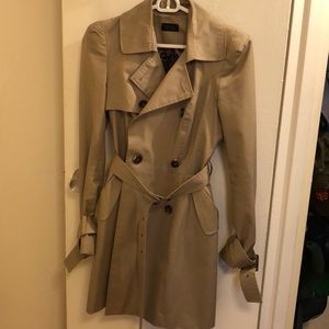 Topshop Trenchcoat with Shoulder Pads